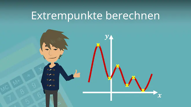 Zum Video: Extrempunkte berechnen