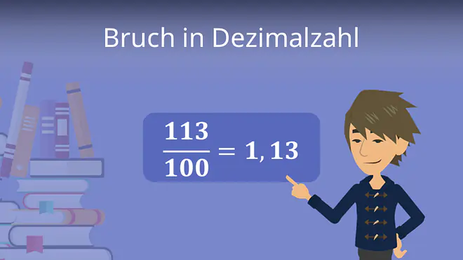 Zum Video: Bruch in Dezimalzahl