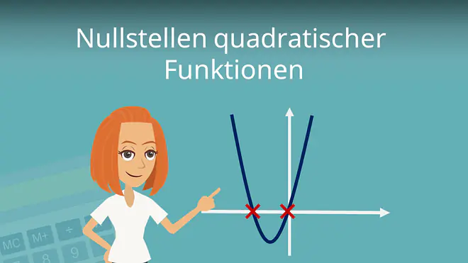 Zum Video: Nullstellen quadratischer Funktionen