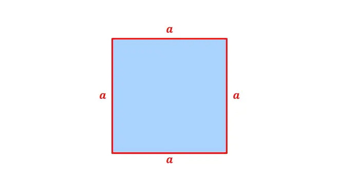Das Bild zeigt ein Quadrat mit der Seitenlänge a. 