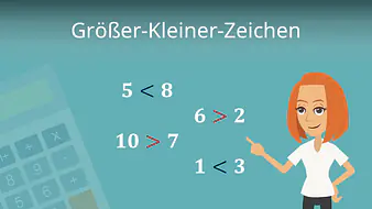 Größer Kleiner Zeichen