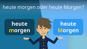heute morgen / heute Morgen?
