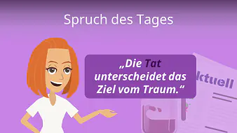 Spruch des Tages